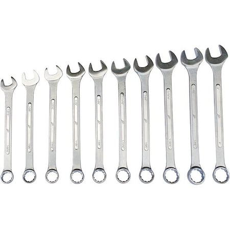 Atd Tools ATD 10-Piece 12 Point SAE Jumbo Raised Panel Combination Wrench Set 1010